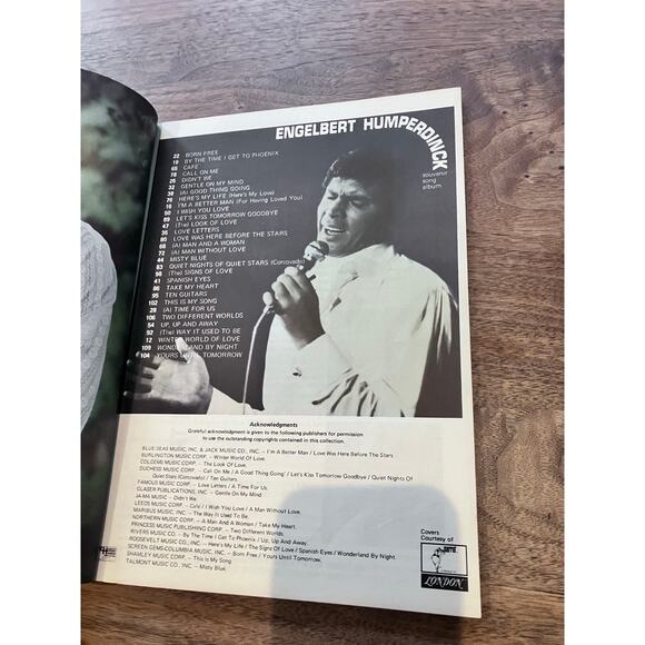 Engelbert Humperdinck Souvenir Program Album Lot 1970s VTG Concert Memorabilia - Picture 7 of 9